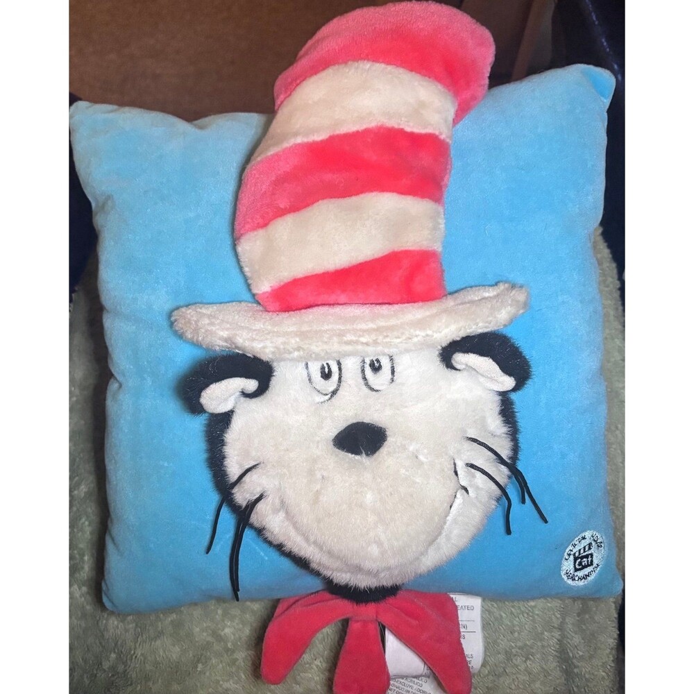 Official Dr. Seuss Cat in the Hat plush pillow from the 2003 movie